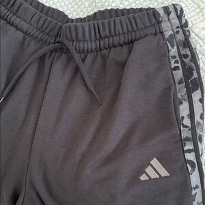 Adidas Animal Print 3 Stripes Open Hem Pants